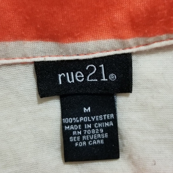 Rue 21 Striped Cropped Blouse - Picture 4 of 5